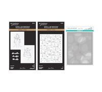 All My Senses Faces Press + Foil Plates and Stencil Bundle by Jaycee Gaspar