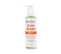 All-Natural Acne Face Wash by Grahams Natural - Gentle Acne Cleanser with Aloe Vera, Cucumber & Green Tea Extract - Reduces Breakouts, Calms Redness, Hydrates Skin - Hypoallergenic, 4.23 fl oz