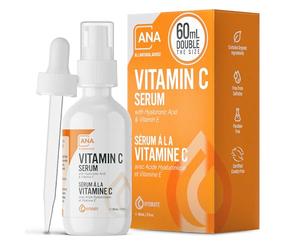 All Natural Advice Vitamin C Serum For Face with Hyaluronic Acid & Vitamin E - Facial Serum - Organic Face Care -Proud Canadian Company (60ml / 2oz)