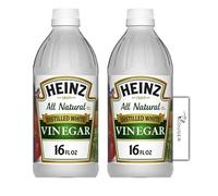 All-Natural Distilled White Vinegar, 5% Acidity, 16 Fl Ounce (2-Pack) Bundle with Couger Card