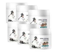 All Natural Herbal Soothing Relief Cream with Menthol, Calendula & Dendrobium, Herbal Balm for Dry & Itchy Skin, Moisturizing Ointment for Gentle Skin Soothing and Relief for Women & Men (6pcs)