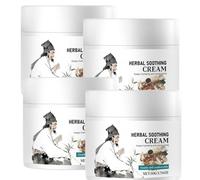 All Natural Herbal Soothing Relief Cream with Menthol, Calendula & Dendrobium, Herbal Balm for Dry & Itchy Skin, Moisturizing Ointment for Gentle Skin Soothing and Relief for Women & Men (4pcs)