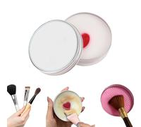 All-Natural Makeup Brush Soap, Silicone Makeup Brush Cleaning Pad with Soap, 2-in-1 Solid Makeup Brush Cleaner Soap, Make Up Brush Cleaner for Deep Cleansing, Gentle & Natural (1PCS)