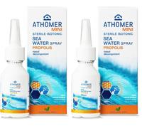 All Natural Seawater Nasal Spray with Propolis - for Colds, Blocked Nose & Hayfever, Heals Minor Nasal Injuries. Non Allergic, Suitable for Adults, Pregnant Women and Children 1yr+ (35ml) (Pack of 2)