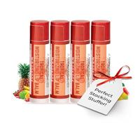 All-Natural Tropical Moisturizing Lip Balm, Nourishing Lip Care for All Day Hydration, 100% Natural, Handmade with Love in USA, SuperFruit: Berry, Mango,