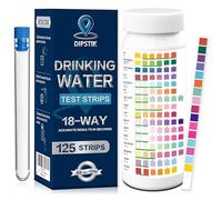 All-New 18 in1 Drinking Water Test Kit-125 Water Quality Test Strips for Well Tap Test Kit,Water Testing Strips for Home Drinking Water Testing,Hardness,Chlorine, Lead,Iron, Copper,Fluoride