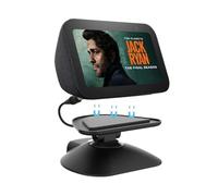 All-New Adjustable Charging Stand for Echo Show 5 (3rd Gen)， Tilt + Swivel Stand Multi Angle Rotation Magnetic Anti-Slip Base for Show 5 Compatible with Mobile Phones,Can charge Headphones (Black)