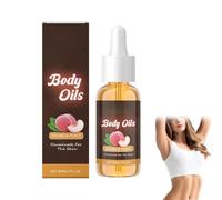 All New Body Drops, Natural Ingredients, Drunken Peach/Hawt Cocoa/Sweet Vanilla/Pumpkin Caramel/Coconut Flavor Body Oil, Moisturizing Body Oil, Pick Your Favorite Scent (Peach, 13cm)