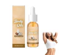 All New Body Drops, Natural Ingredients, Drunken Peach/Hawt Cocoa/Sweet Vanilla/Pumpkin Caramel/Coconut Flavor Body Oil, Moisturizing Body Oil, Pick Your Favorite Scent (Coconut Milk, 13cm)