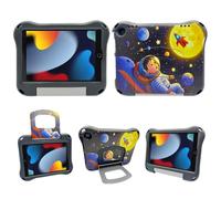 All-New iPad 9th / 8th / 7th Generation case.(iPad 10.2 Inch 2021/2020/2019), Lightweight & Shockproof Handle Stand Case Compatible with iPad Pro 10.5" / iPad Air 3 10.5" / iPad 10.2 (Printing Black)