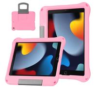 All-New iPad 9th / 8th / 7th Generation case.(iPad 10.2 Inch 2021/2020/2019), Lightweight & Shockproof Handle Stand Case Compatible with iPad Pro 10.5" / iPad Air 3 10.5" / iPad 10.2 (Light Pink)