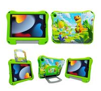 All-New iPad 9th / 8th / 7th Generation case.(iPad 10.2 Inch 2021/2020/2019), Lightweight & Shockproof Handle Stand Case Compatible with iPad Pro 10.5" / iPad Air 3 10.5" / iPad 10.2 (Printing Green)