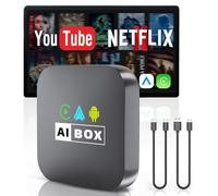 All New Wireless CarPlay Adapter for iPhone& Android Auto, Support Netflix/YouTube, Mini Android Auto Wireless Adapter, Only Fit with The 2018+ Cars with OEM Wired CarPlay