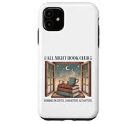 All Night Book Club Running on Coffee, Characters & Chapters Case for iPhone 11