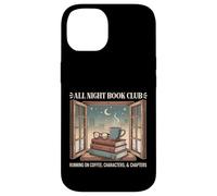 All Night Book Club Running on Coffee, Characters & Chapters Case for iPhone 14