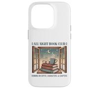 All Night Book Club Running on Coffee, Characters & Chapters Case for iPhone 14 Pro