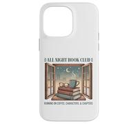 All Night Book Club Running on Coffee, Characters & Chapters Case for iPhone 14 Pro Max