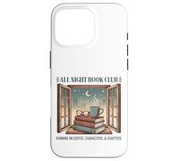 All Night Book Club Running on Coffee, Characters & Chapters Case for iPhone 16 Pro