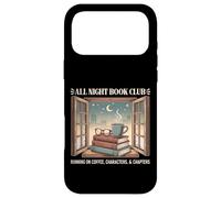All Night Book Club Running on Coffee, Characters & Chapters Case for iPhone 17 Pro Max