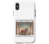 All Night Book Club Running on Coffee, Characters & Chapters Case for iPhone X/XS
