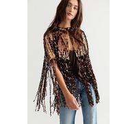 All Night Long Sequin Cape at Free People in Bronze, Size: M/L - female