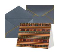 All Occasion african weaving Print Greeting Cards,Blank Inside,with envelope,Suitable for friends family