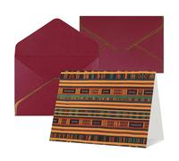 All Occasion african weaving Print Greeting Cards,Blank Inside,with envelope,Suitable for friends family