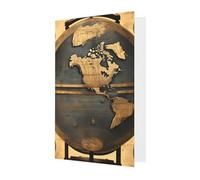 All-Occasion Ancient World Globe print Card Birthday Sympathy Christmas Thank You Greeting Cards Envelopes