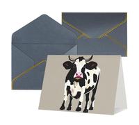 All Occasion Cow black spot Print Greeting Cards,Blank Inside,with envelope,Suitable for friends family