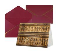 All Occasion Egypt Hieroglyphics Print Greeting Cards,Blank Inside,with envelope,Suitable for friends family
