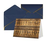 All Occasion Egypt Hieroglyphics Print Greeting Cards,Blank Inside,with envelope,Suitable for friends family