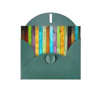 All-Occasion Greeting Cards With Dark Green Envelope, Planks Carpentry Oak Timber, Blank Inside Thank You Cards Set, Luxury Pearl Paper Eco-Friendly Blank Note Cards For Wedding Birthday Christmas