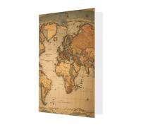 All-Occasion World Map print Card Birthday Sympathy Christmas Thank You Greeting Cards Envelopes