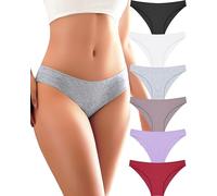 ALL OF ME 6 Pack Women's Cotton Underwear Women's Set Cotton Panties Slips Multipack Hipster Breathable S-XL