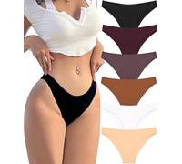 ALL OF ME 6 Pack Women's Cotton Underwear Women's Set Cotton Panties Slips Multipack Hipster Breathable S-XL