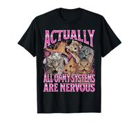 All Of My Systems Are Nervous Funny Cat Meme Bootleg 90s T-Shirt