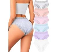 ALL OF SHE 5 Pack High Waisted Underpants Ladies Seamless Briefs Seamless Underwear High Waist Comfortable Hipster No Show Panties Multipack XS-3XL