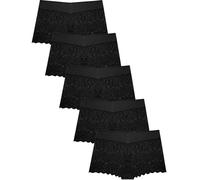 ALL OF SHE Pack of 5 Women's Knickers Sexy Lace Underwear Women Stretch Womens Boxers Hipster Panties Elasticated cotton waistband XL