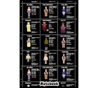 All Of The Ghosts As Video Game Characters Notebook: Journal, Size 6” X 9”, 110 White Pages