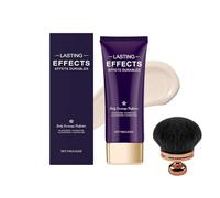All Over Complexion Perfector with Brush, Tattoo Cover Up Makeup, Body Coverage Perfector, Cover Cream for Spider Veins, Scars Concealer, Waterproof, Long-Lasting Body Make-Up (Ivory White)