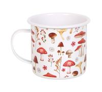All Over Mushroom Print Enamel Mug