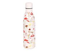 Serano All Over Mushroom Print Metal Water Bottle - Nude - Steel - 33