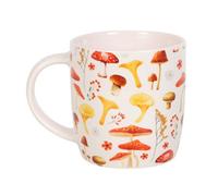 All Over Mushroom Print Mug - Nature-Inspired 360Ml Tea Cup