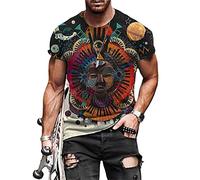 All Over Print Men t Shirt Funny Tshirt Optical Illusion Graphic O-Neck Pullover 3D T-Shirt Black