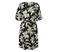 All-Over Print Viscose Blend Dress with Fabric Belt Women s.Oliver Noir 50