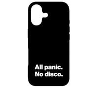 All panic. No disco. Funny deadpan slogan design. Case for iPhone 17