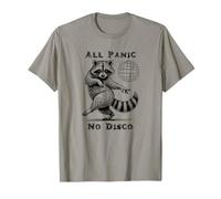 All Panic No Disco Raccoon Funny Dancing Animal T-Shirt