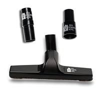 ALL PARTS ETC. 10" Vacuum Floor Brush Attachment for Vacuum Accessories and Attachments 1 1/4, Includes Two Adapters for 1 3/8” & 1.5" Compatibility for Shop Vac, Shark, Kirby, Hoover, Eureka Vacuums