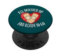 All Patched Up Ready To Go Heart Surgery Survivor PopSockets Adhesive PopGrip