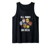All Paws On Deck with Paw Print Tank Top